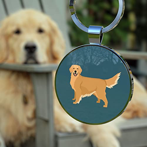 Disontag Qr Code Dog Tags, Personalized Dog Tags For Pets, Dog Id Tags, Dog Name Tags, Online Pet Page Prevent Lost/Modifiable Golden Retriever Gifts #TOP1