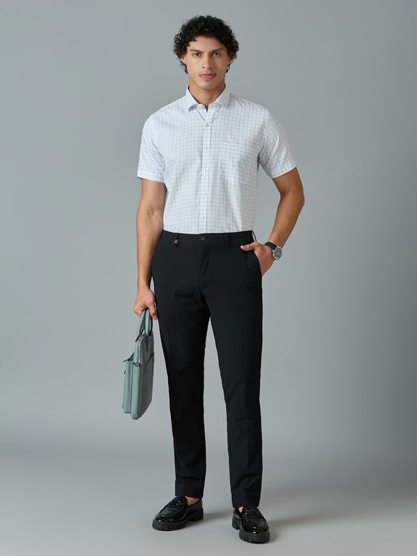 Image of Mark & Albert Men's Half Sleeves Cotton Formal Shirt