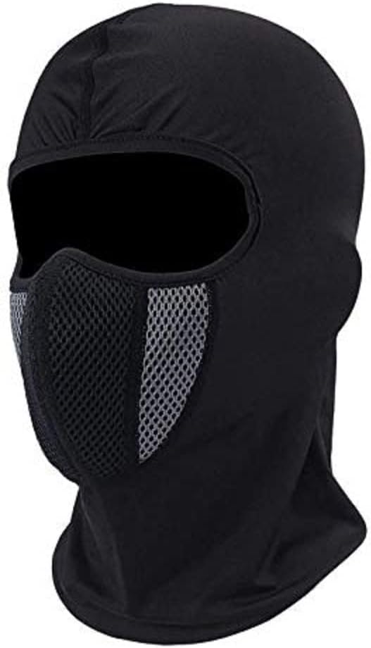 Cotton face mask Neck Cover Breathable Mesh Cotton Fabric Reusable Washable Cover Face Mask For Bike Riding Under Helmet Daily Use Cap Mask Pack of 2