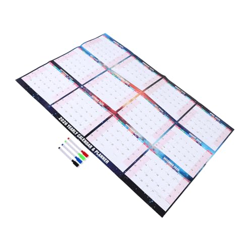 Gatuida Calendario Borrable De Pared 2026 (1 Juego) - Planificador Reutilizable De Doble Cara De Hojas Para El Hogar, La Oficina Y La Planificación Familiar