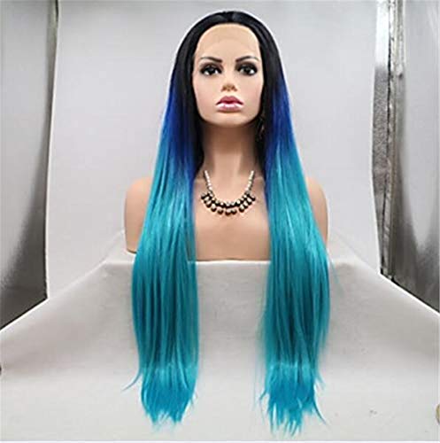 Perruque synthétique avec cheveux de bébé et lacet frontal effet naturel 24" - 2