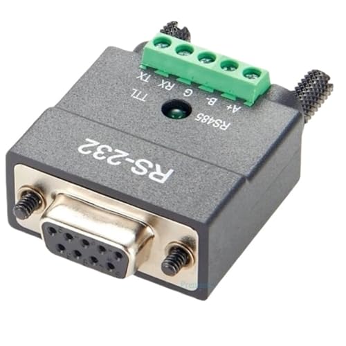 Convertidor DB9 RS232 a RS485 adaptador de señal serie con bloque de terminales de tornillo