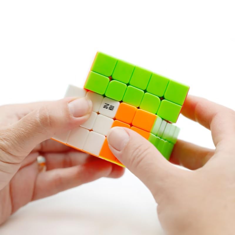 Image of QiYi QiZheng S2 5x5 Stickerless Speed Cube - Smooth & Durable 62mm Non-Magnetic 5x5x5 Puzzle Cube, Lightweight Design with Sturdy Build, Bright Colors for Beginners & Cubers