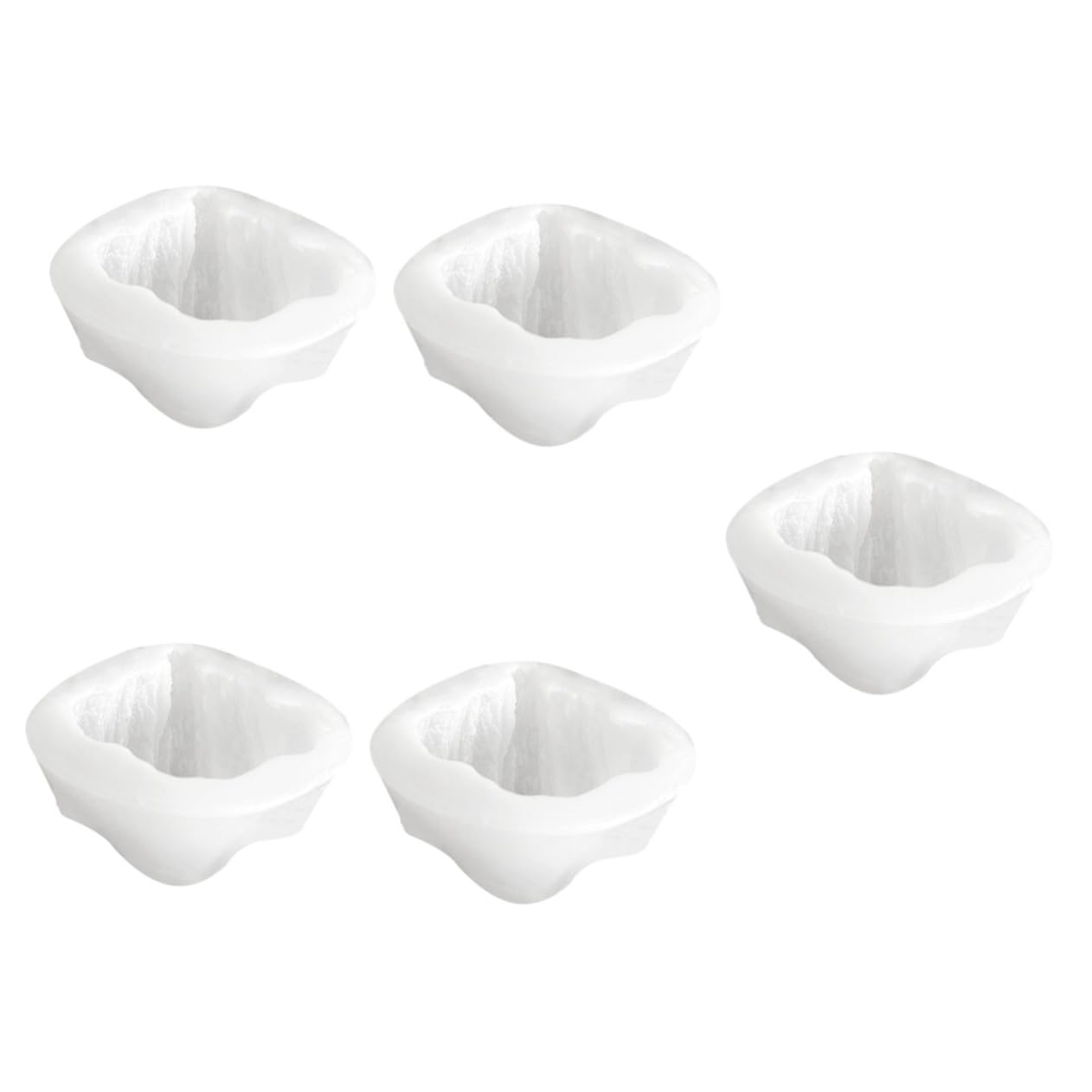 Operitacx 5 Pièces Moule De Cuisson Moules en Silicone Bougie Cire Moules Fabrication De Bougies Moule Croissant DIY Silicone Moule DIY Moule Croissant Moule Unique Croissant Bougie Moules