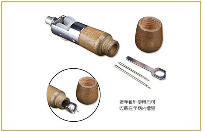 Leather Hand Sewing Awl Stitcher Set Handmade Lock Stitching Thread Needles Kit Stitcher Craft Stitch Tools Stitch Sewing Kit - (Color: B)