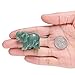 Jovivi 2 Pcs Natural Carved Healing Gemstones Crystal Elephant Figurines Statues 1.5'' Home Room Decor Desk Decoration Christmas Ornaments in Gift Box - Green Aventurine