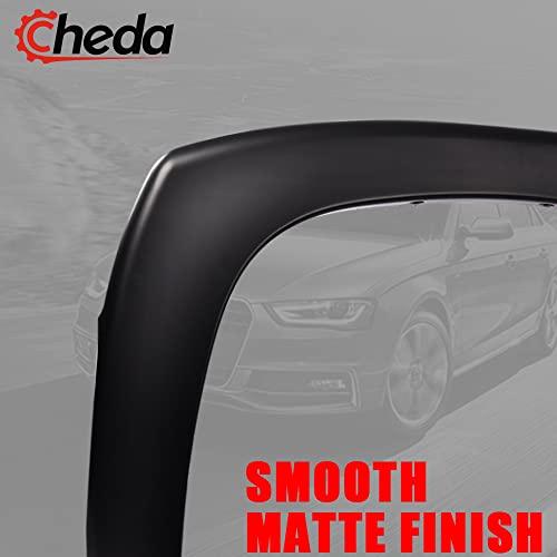 Cheda Pocket Rivet Style Fender Flares, Compatible With 2015-2022 Jeep Renegade, Bolt-On Black Truck Wheel Cover Textured Front Left #TOP4