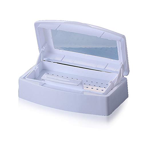 BlackEdragon Sterilizer Tray Box Alcohol Disinfection Box Salon Nail Metal Tools Disinfector Manicure Implement Alcohol Disinfection Box