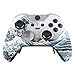 eXtremeRate Patterned Front Housing Shell Faceplate for Xbox One Elite Controller Model 1698 with Thumbstick Accent Rings - The Great Wave