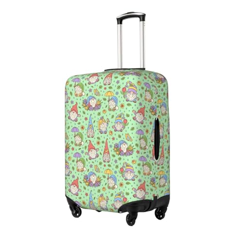 Spring Gnomes Luggage Cover Protector Anti-Scratch Washable Fits 18-32 Inch Luggage-Medium2