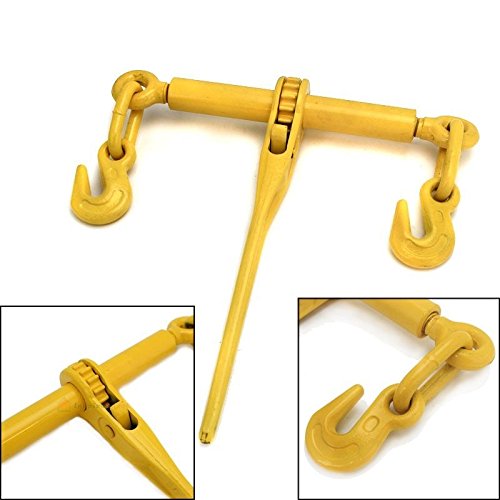 Image of Stark USA 5400 LBS Working Load Limit Ratchet Load Binder for 5 /16 inch x 3 /8 inch Chain Tie Down Hauling Truck Loads Towing Applications Cargo Flatbed Trailers