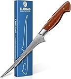 TIJERAS Damascus Fillet Knife 7 Inch - Professional VG-10...