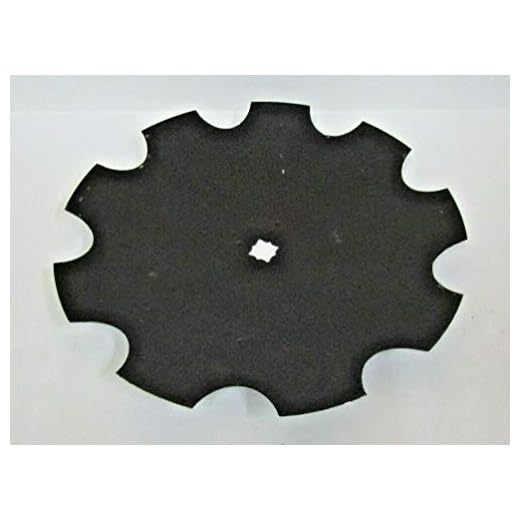 (5) 18" DISC Harrow Blade, Notched 3.5MM (9 Gauge) 1" Square & 1-1/8" Square AXLE