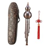 TUXCAXI Hulusi Flöte, ein meisterhaft gefertigtes chinesisches Instrument mit Etui, ideal für Anfänger und Musikliebhaber. Perfekte Verarbeitung und, b Flat Taste, 42cm
