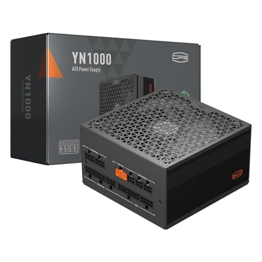 PCCOOLER PSU CPS YN1000 Power Supply, 1000W 80 Plus Gold Certified Fully Modular PCIe 5.1 & ATX 3.1, Wide Compatibility, 135mm FDB Fan, Full Japan Electrolytic Capacitors - 10 Year Warranty