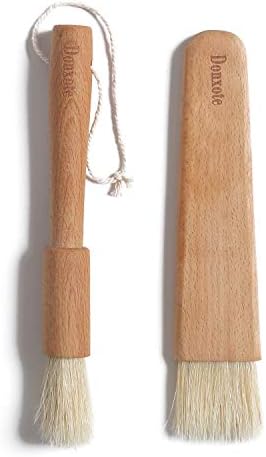 Coffee Grinder Brush Donxote Beechwood Coffee Bean Powder Cleaner Tools Home Kitchen Universal Brushes Set of 2