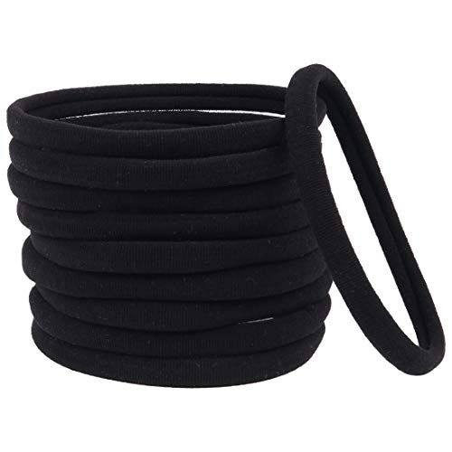 Xima 40 Pack Black Diy Nylon Headbands, Baby And Newborn Ealstic Hair Bands For Baby Girls Hair Accessories(Black-40Pcs) #TOP3