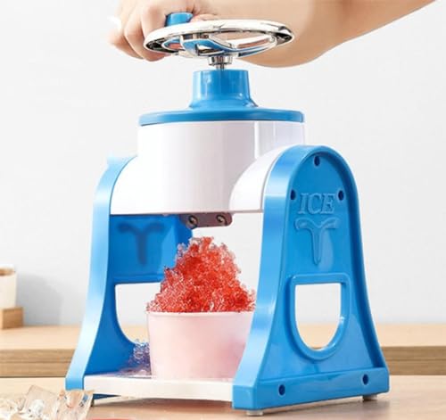 Máquina de barbear de gelo pequena e cone de neve, máquina de gelo raspada portátil, máquina de gelo