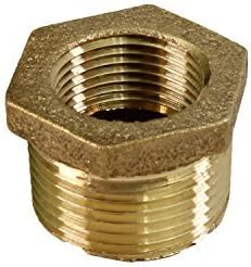 Everflow CSCV2001 2 X 3/4-Inch Brass Hex Bushing No Lead
