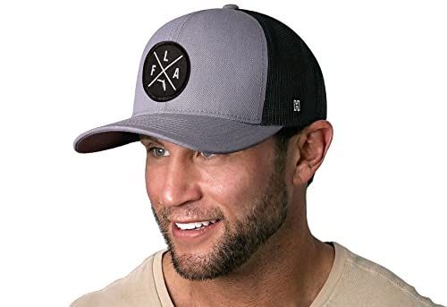 Image of HAKA State City Trucker Hat for Men & Women, Adjustable Baseball Hat, Mesh Snapback, Sturdy Outdoor Black Golf Hat
