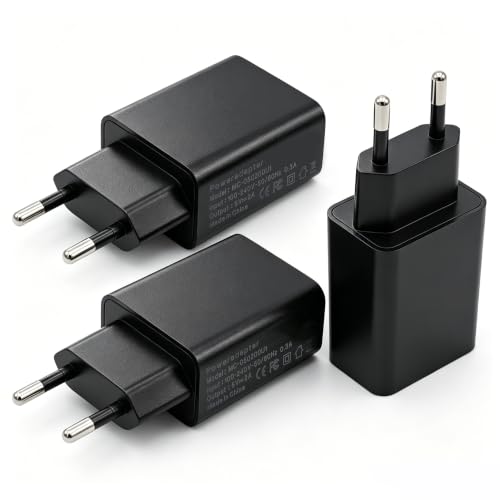 3 Piezas 5V 2A Cargador USB 10W Universal Enchufe de Carga