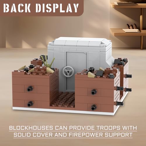Image of WW2 Bunker Military Building Block Set.Build Different Military War Block Scenarios.