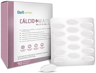 Suplemento de Cálcio Citrato Malato Mais - 90 Comprimidos - BeltNutrition