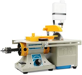 Mini Table Saws DIY Jewelry Lapidary Equipment, 110V Benchtop Buffer Rock Grinder Polishing Machine 0-10000r/min with Flexible Shaft