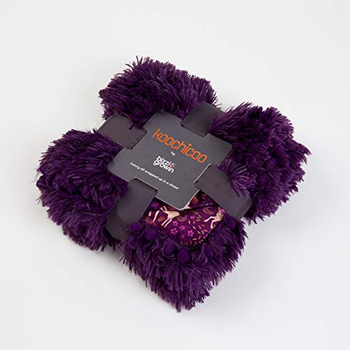 Bizzi Growin Manta para Cochecito de bebé Koochicoo (90 x 90 cm) mullida y cálida Manta para Cochecito de bebé con Reverso de Felpa de Terciopelo súper Suave – Fantasia