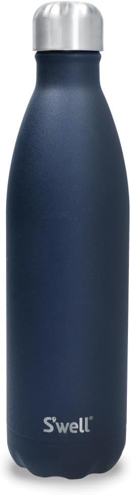 Stainless Steel Reusable Water Bottle, 750ml, Azurite, Triple Insulated and Leak Proof Drinking Bottle for Hot and Cold Beverages up to 48h Cold/24h Hot, Blue