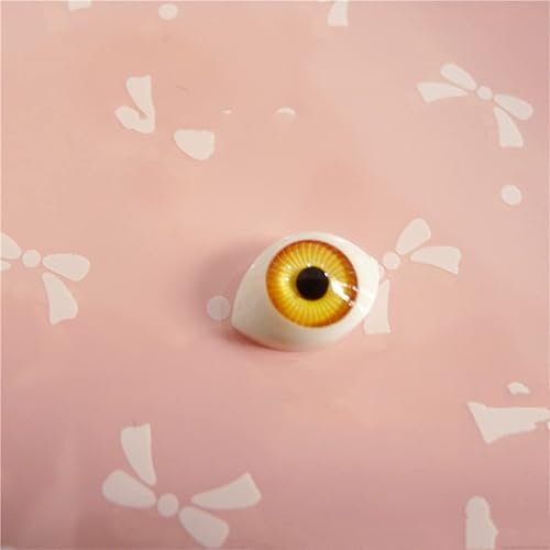 Miniatura 4 de SEWACC 300 globos oculares de color para manualidades, globos de Halloween, medio ovalado, ojos de muñeca, ojos de cristal, joyería para baile de