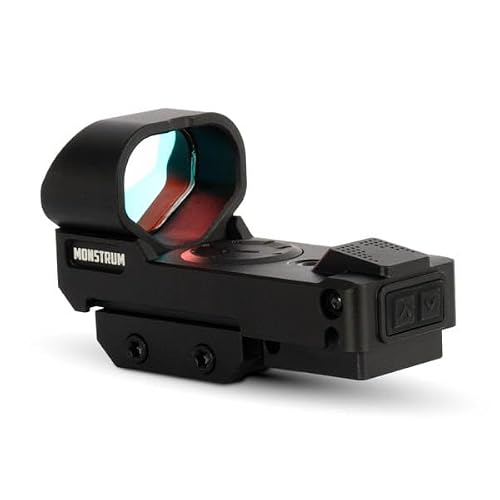 Monstrum Ares Open Reflex Red Dot Sight for Rifles and Long Guns | with Shake Awake Illumination