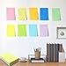 HQCME 9 Pack Lined Sticky Notes 4X6 in Post, 9 Pastel Colors Large Ruled Post Sticky Colorful Super Sticking Power Memo Pads Strong Adhesive, Sticky Notes with Lines Office, Home, 35 Sheets/pad