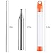 Mudder Collapsible Stainless Steel Campfire Tool Builds Fire Tool Fire Blower Pipe for Picnic Camping Hiking, Pocket Size (Style 1, 4 Pieces)