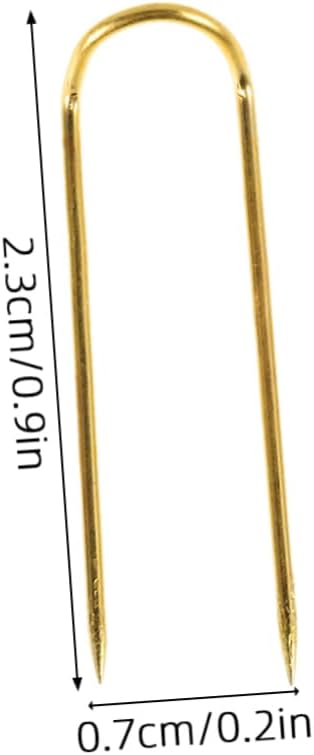 LOLIPPYY 100pcs U-Shaped Sewing Needles for Embroidery and Upholstery Projects Curved for Crafts and Cross for Hand Sewing and Fixing