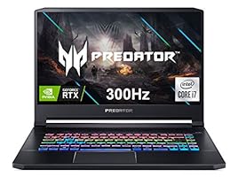 Acer Predator Triton 500 PT515-52-73L3 Gaming Laptop, Intel i7-10750H, NVIDIA GeForce RTX 2070 SUPER, 15.6&quot; FHD NVIDIA G-SYNC Display, 300Hz, 16GB Dual-Channel DDR4, 512GB NVMe SSD, RGB Backlit KB