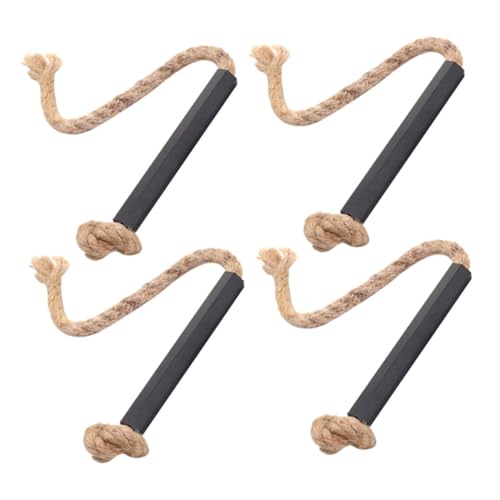 Toyvian 4pièces Corde Allume-feu pour Extérieur Corde à Feu Résistante Au Vent pour Camping Allume-feu Pratique pour Réchaud De Camping Et Barbecue