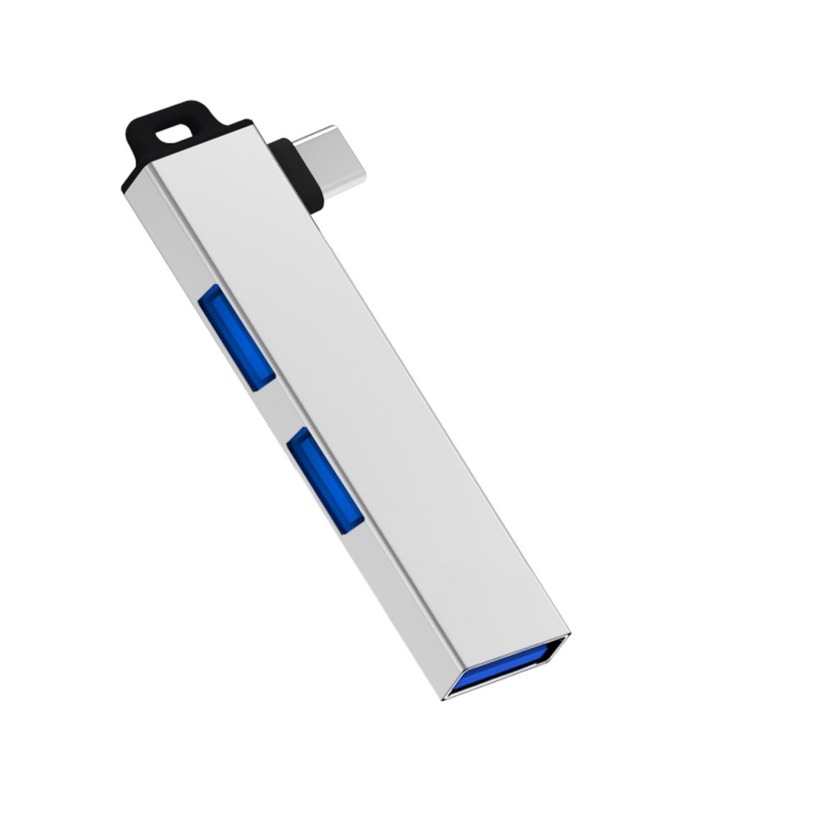 Aluminum Alloy Type C Hubs USB3 0 Expander with 3USB Port for Window Linux and Androids Devices Stable