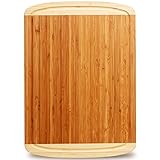 Greener Chef Extra Large Bamboo Cutting Board - Lifetime Replacement Cutting Boards for Kitchen - Organic Wood Butcher Block and Wooden Carving Board for Meat and Chopping Vegetables