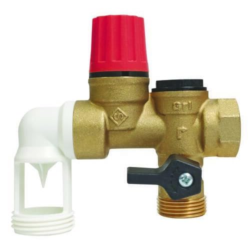 Somatherm - Groupe de sécurité - Groupe de Sécurité NF 3/4" à garde d'air coudé - Siège inox pour eau agressive -