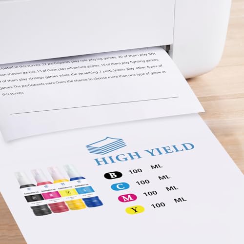 Weemay Sublimation Ink 502 522 Refill Bottles 400ML Compatible for ET-2800 ET-2803 ET-2850 ET-2760 ET-4800 ET-3850 ET-15000 ET-8550 Inkjet Printers Heat Press Transfer on Mugs T-Shirts - Thumbnail 3