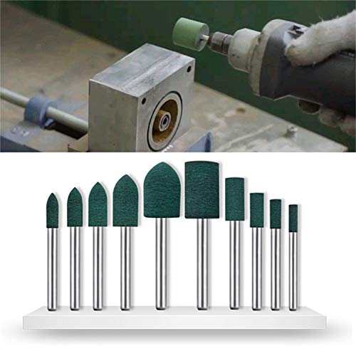 20 Piezas Puntas Pulidoras de Goma para Taladro y Herramienta Rotativa miniatura 5