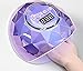 Cris Nails - Secador de Uñas de 86W, con 39 Luz LED, Sensor Automático y 4 Temporizador (Morado)