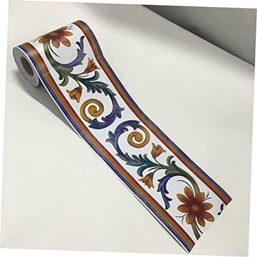 Housoutil Adesivo De Parede Linha Da Cintura Adesivos De Azulejo Borda Da Vara Papel De Borda De Par