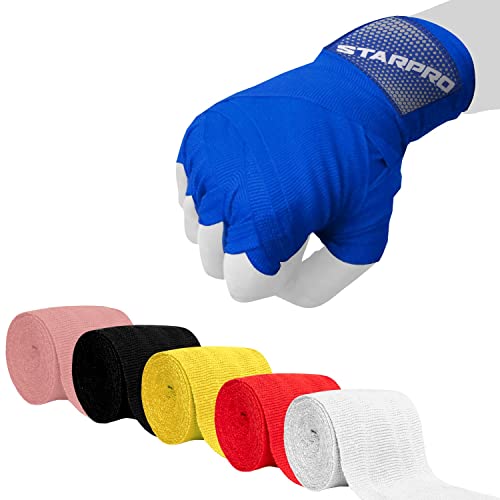 Starpro mexicanas Vendas de Mano Thump n ’Loop |Vendajes de algodón Tejido con Carbono|Colores múltiples| para Boxeo Muay Thai Kickboxing Karate Lucha Artes Marciales Gimnasio Fitness 2.55m 3.5m 4.5m