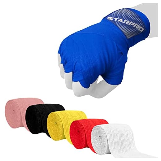 Starpro Boxbandagen | Elastische Boxbandagen mit Daumenschlaufe | 2,55m, 3,5m und 4,5m | Für MMA, Kickboxen, Boxen Sport und Kampfsport | Herren, Frauen & Kinder | Langlebige Handgelenk Bandagen