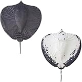 Manta Ray Stuffed Animal Stingray Blanket, Wearable Blanket, Manta Ray Plush Stuffed Stingray, Soft Cozy Ray Throw Cloak Wrap Gifts for Women Adults and Kids Christmas