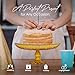 Amici Home Flower Footed Glass Cake Stand | Round Vintage Style Cake Plate | Serving Platter for Cupcakes, Cookies | Dessert Display Stand for Parties, Weddings, and Gift | 10” D x 4” H (Amber)