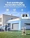 Baseus Security X1 Pro Dual 3K Überwachungskamera Aussen - KI Tracking Kamera, KI-Erkennung, Nachtsicht, Auto Solar-Nachführung Kamera Akku WLAN mit Zeitgesteuerte Autopatrouille, Bis zu 512 GB