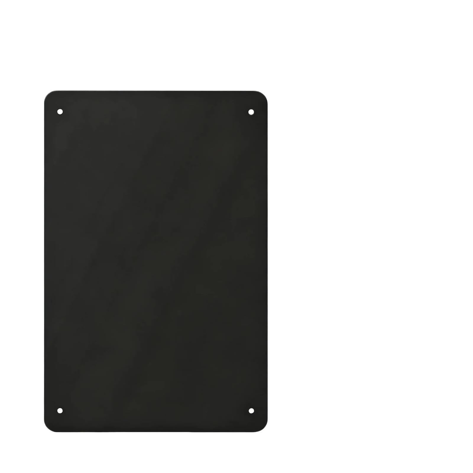 Imán tablón de anuncios Pizarra negra/pizarra magnética, placa de hierro, recepción del hotel, tienda té con leche(Black)